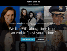 Tablet Screenshot of fortyover40.com